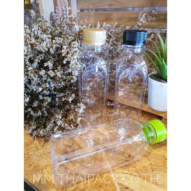 ขวดpet250cc.ตัดเหลี่ยม(รบกวนสั่งครั้งละไม่เกิน3แพคค่ะ)@150ใบพร้อมฝา