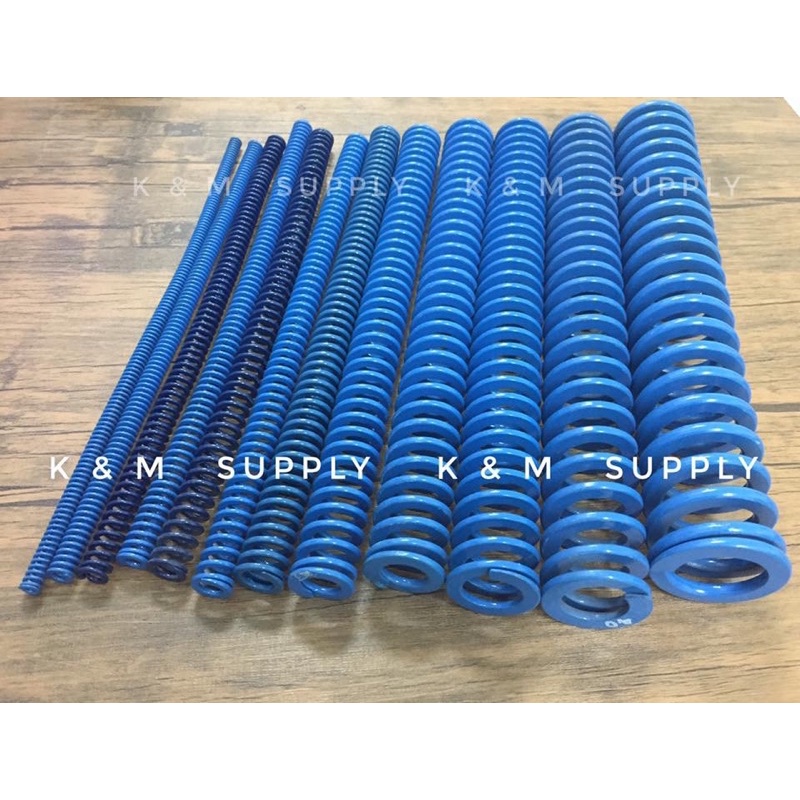 สปริงน้ำเงิน ยาว 300 mm., BLUE DIE SPRINGS Long 300 mm.