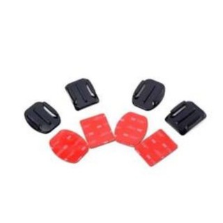 Di shop 4pcs Flat Mounts&amp;Curved Mounts + 3M Adhesive Pads Set for Gopro Hero 3 3+ 4