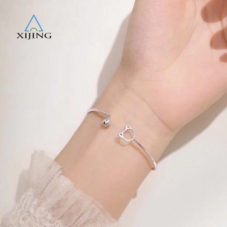 ราคา( Xijing - Cod ) สร้อยข้อมือจี้รูปแมวขนาดเล็กสําหรับผู้หญิง