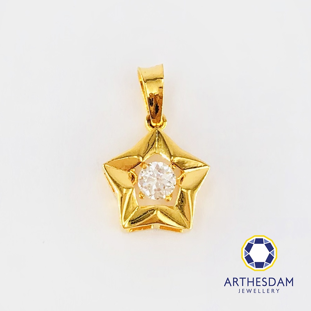 Arthesdam Jewellery 916 Gold Dancing Star Pendant [จี้]