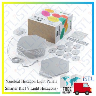 Nanoleaf Hexagon Light Panels - Smarter Kit (9 Light Hexagons)