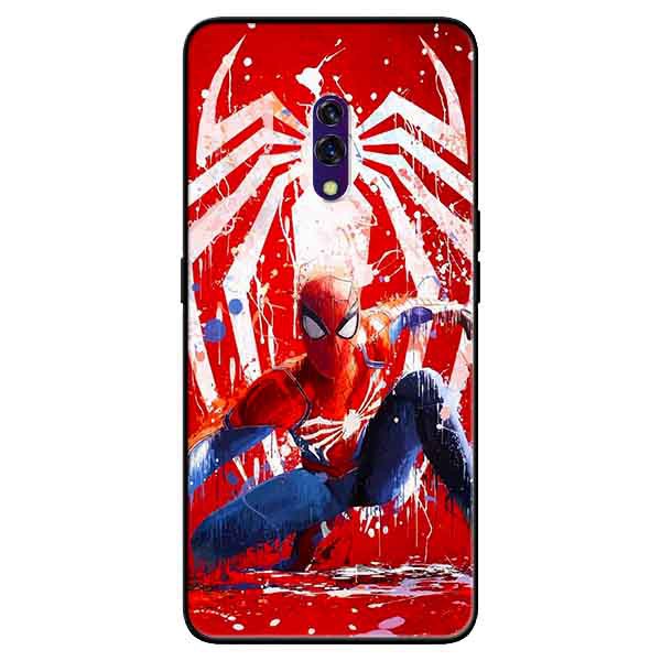 เคส Oppo K3/ Realme X - พื้นหลังสีแดง Spider-Man