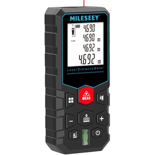 Mileseey เครื่องวัดระยะ เลเซอร์วัดระยะ 40/60/80/100 เมตร เครื่องวัดระยะเลเซอร์ขนาดพกพา