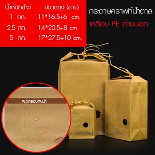 (สินค้าขายต่อใบ) ถุงกระดาษทรงกล่องคราฟท์น้ำตาล เคลือบผิวกันน้ำ มี 3 ขนาด ถุงของขวัญ กล่องของขวัญ กล่องของฝาก ถุงรับไหว้