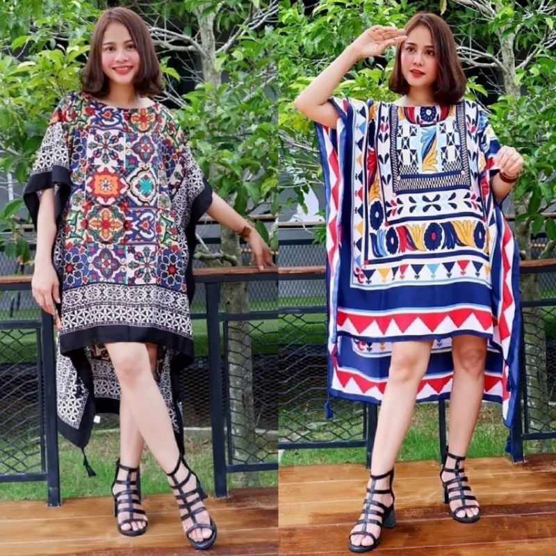 ชุดเดรสโบฮีเมี่ยน หน้าสั้นหลังยาว ทรง (Oversize)