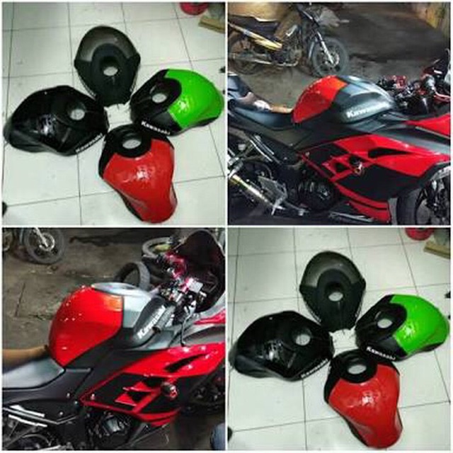 Ninja 250fi ถังถุงยางอนามัยนินจา z250 ฝาครอบถังนินจา 250fi/z250 นินจา 250fi/ninja z250 ฝาครอบถัง