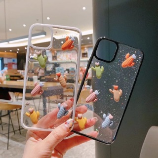 เคสลายกระบองเพชรติดนูน ขอบนิ่ม งานสวยมาก พร้อมส่ง