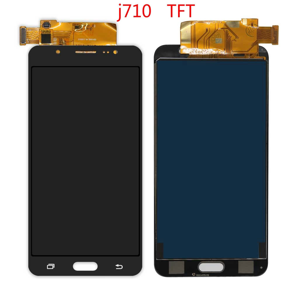Tft สําหรับ Samsung Galaxy J7 2016 J710FN J710F J710M J710 หน้าจอ LCD Touch Digitizer