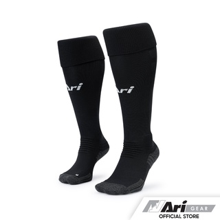 ARI ELITE FOOTBALL LONG SOCKS - BLACK/WHITE ถุงเท้ายาว อาริ อีลิท สีดำ