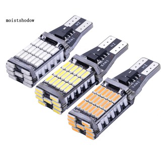 Misd หลอดไฟตัดหมอก ไฟเบรก ไฟถอย LED T15 4014 45SMD สําหรับรถยนต์ 2 ชิ้น