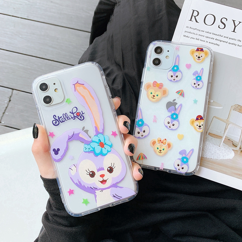 เคสโทรศัพท์มือถือลายการ์ตูนกระต่ายสำหรับ iPhone 7 8 XR XS Max 11 Pro