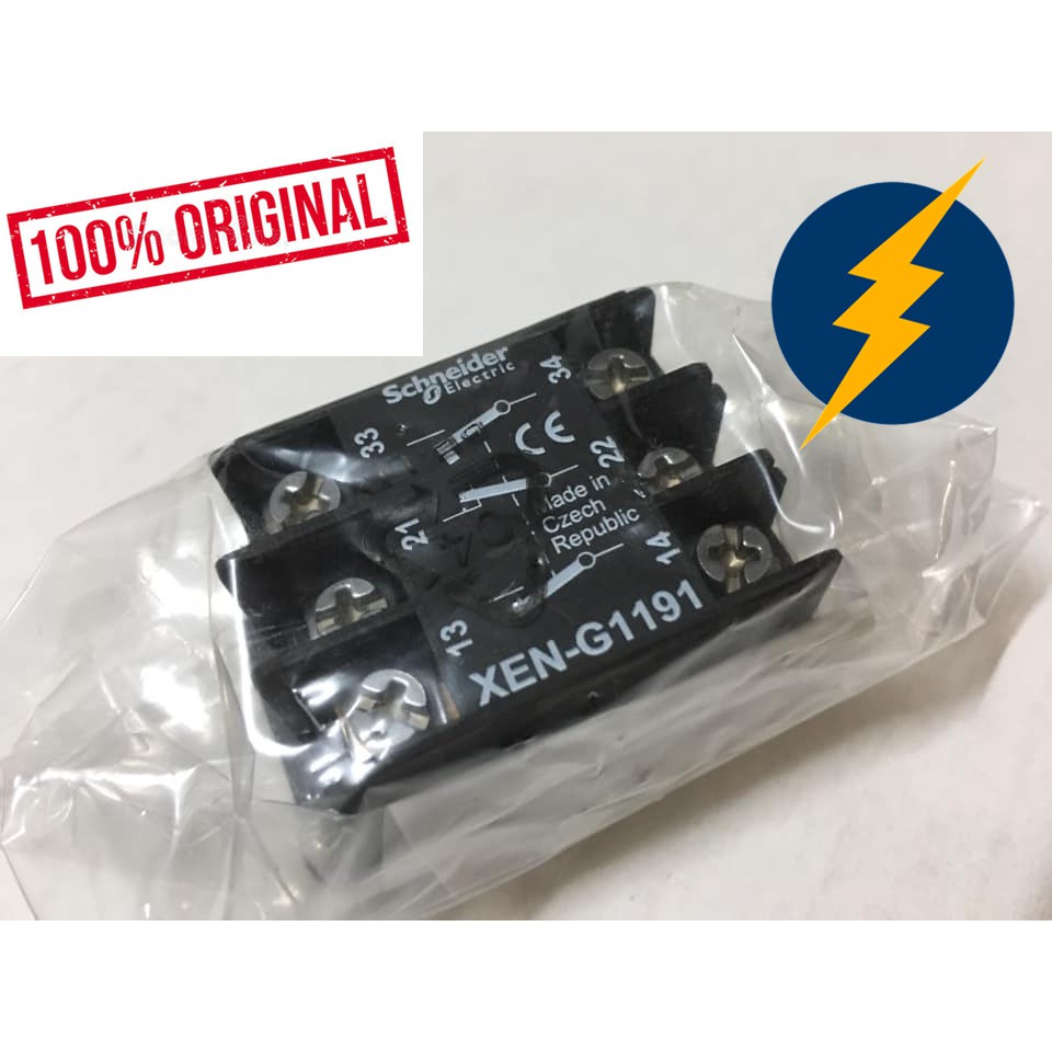 Schneider XENG1191 SWITCH ELEMENT SPRING RETURN ติดต่อบล็อก