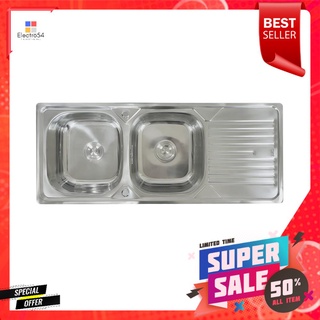 ซิงค์ฝัง 2 หลุม 1 ที่พัก TECNOSTAR TNS 1201 สีเงินBUILT-IN SINK TECNOSTAR TNS 1201 2B1D SILVER