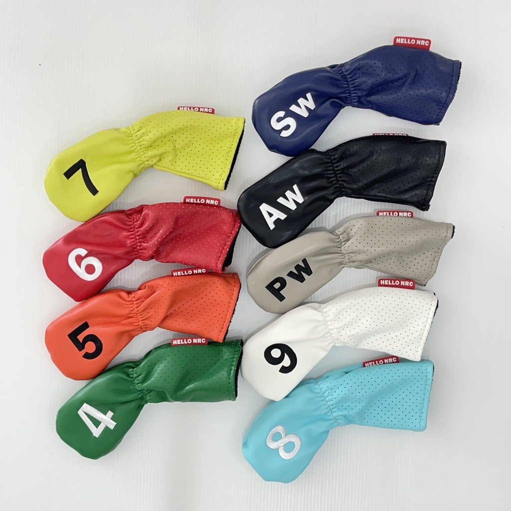ปลอกหุ้มหัวไม้กอล์ฟ IRON แบบคละสี 9 ชิ้น (CVI011) Cover iron assorted colors 9 Pcs. ราคา ถูกที่สุด ดีลบีเคเค แกลเลอรีภาพที่ 5