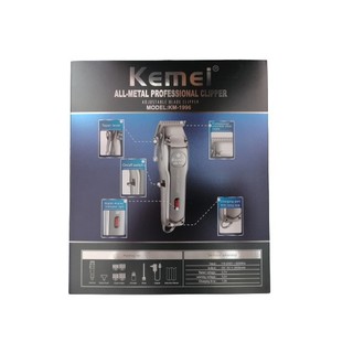 Kemei all-metal professional clipper ปัตตาเลี่ยนตัดผมไร้สาย ชาร์จไฟ รุ่น KM-1996