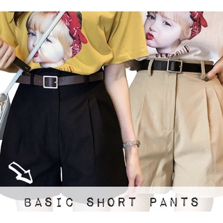 #️⃣Basic short pants#️⃣ กางเกงขาสั้นที่ควรมีติดตู้เสื้อผ้า มาพร้อมเข็มขัด 3 สี 3 ขนาด