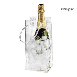 AG PVC Anti-leakage Transparent Refrigerated Champagne Red Wine Bottle Ice Tote Bag