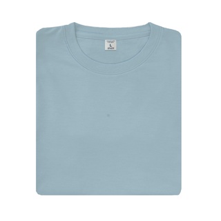 nibbana เสื้อยืดคอกลมผ้า cotton 100% สีไพลิน