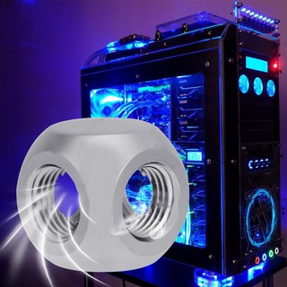 อะแดปเตอร์เชื่อมต่อท่อน้ําโลหะทองเหลือง g 1/4 way สําหรับ pc water cooling