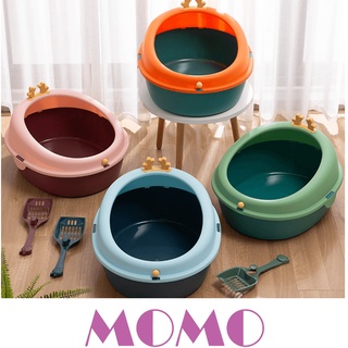 MOMO กระบะทรายแมวแฟนซีแบบกลม(TB056)กระบะทรายแมวCat Litter Box Grass