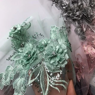 ใหม่ ผ้าโพกศีรษะ ประดับลูกปัด ลายดอกไม้ สีเทา สีเขียว สีชมพู อุปกรณ์เสริม สําหรับชุดแต่งงาน