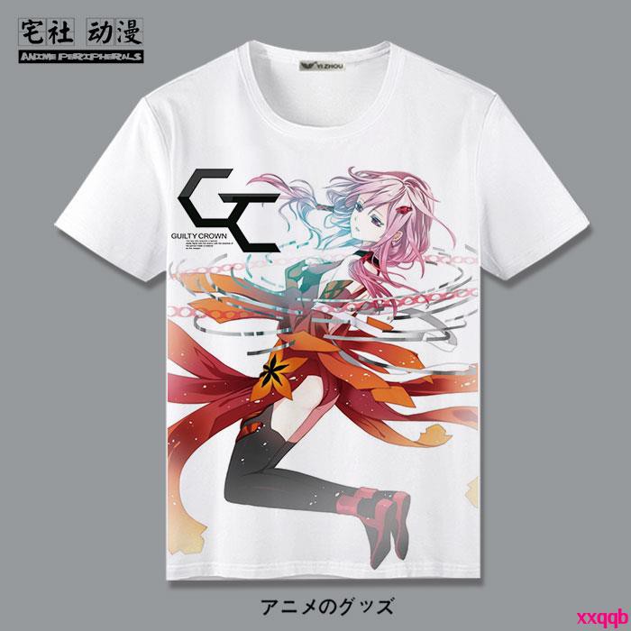 Anime Guilty Crown T-shirt Full Color Printing Casual Unisex Tee S-XXL Hot