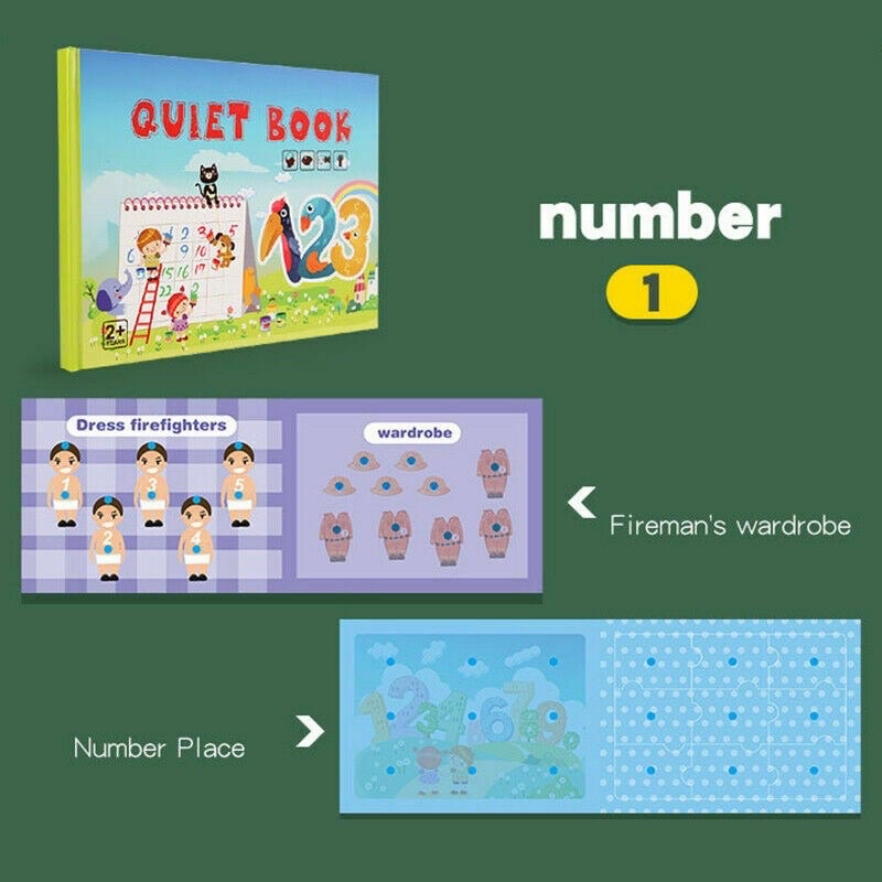 Quiet Book หนังสือกิจกรรมเพิ่มทักษะการเรียนรู้สำหรับลูกน้อย หนังสือเด็ก หนังสือเสริมพัฒนาการ ราคา ถูกที่สุด ดีลบีเคเค แกลเลอรีภาพที่ 4