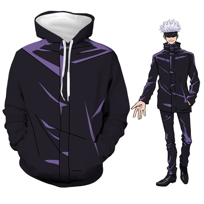 baju lelaki sejuk Jujutsu Kaisen Yuji Itadori Gojo Satoru Cosplay