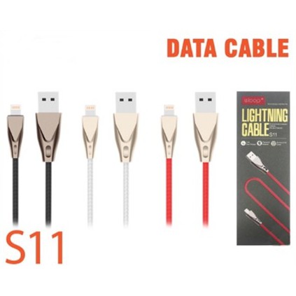 สายชาร์จ ยี่ห้อ Eloop แท้ 100% usb cable s11 สาย USB Data Cable Lightning 2.4A