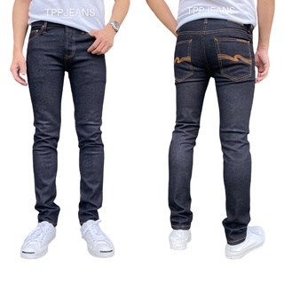 JEANSEXPRESS Skinny Mens Denim กางเกงยีนส์ชายทรงสกินนี่สีดาร์คบลู ผ้ายืด สวมใส่สบาย Size 26-36 รับชำระปลายทาง