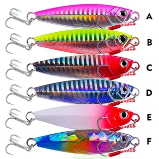 เหยื่อไมโครจิ๊ก Jigging Hook Spinner เหยื่อ 7 กรัม / 10 กรัม / 15 กรัม / 20 / 30 จิ๊กเลเซอร์โลหะ เหยื่อจิ๊กทะเล หล่อช้อนตกปลา 1 ชิ้น