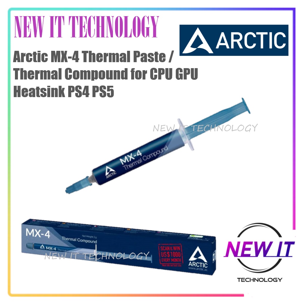 Arctic MX-4 / MX-5 / MX-6 Thermal Paste / Thermal Compound สําหรับ CPU GPU Heatsink PS4 PS5