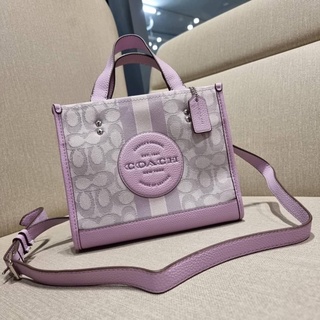 COACH C8417 DEMPSEY TOTE 22 IN SIGNATURE JACQUARD WITH STRIPE AND COACH PATCH