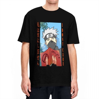 ผ้าฝ้ายคอกลมผู้ชายเสื้อยืด Kakashi Hatake Naruto Novelty Pure Cotton Tees แขนสั้น Anime T เสื้อ Crew คอ Clothes Uniquefr