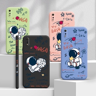 ใช้กับ Realme 3 3 pro 5 5s 5i 5 Pro Narzo 20pro เคสโทรศัพท์พร้อมน้ำ Nasa word เคสสำหรับ boy Princess ฝาหลังแบบนิ่มกันกระแทกซิลิโคนด้านข้างรูปแบบกล้อง Full Lens protector casing