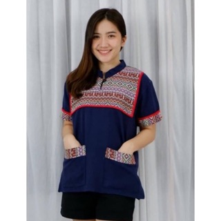 NO.1027 เสื้อผ้าฝ้ายพื้นเมือง รอบอกถึง 40”