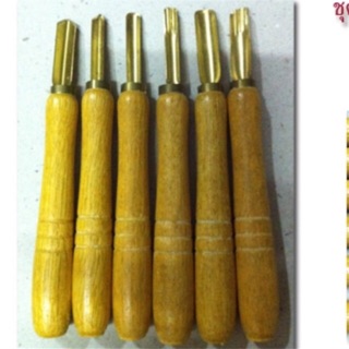 ชุดหัวแกะสลักผักผลไม้ จำนวน 6 ชิ้น ด้ามไม้