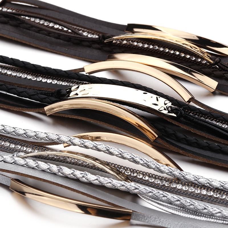 Elegant Wide Multilayer Boho Wrap Bracelet main image 1