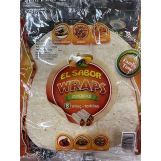 EL SABOR WRAPS original แผ่นแป้งทอร์ทิลลาย่าง  346 กรัม