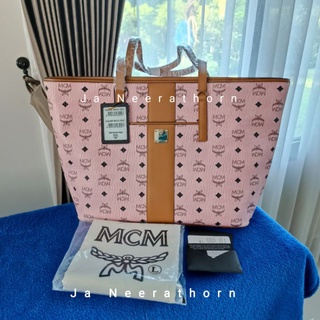 ผ่อนได้ MCM tote soft pink แท้💯