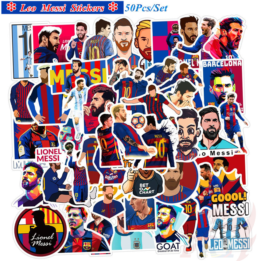 ❉ Leo Messi Series 01 - Famous Football Sports Player Superstar สติ๊กเกอร์ ❉ 50Pcs/Set Fans Collection Waterproof DIY Fashion Decals Doodle สติ๊กเกอร์