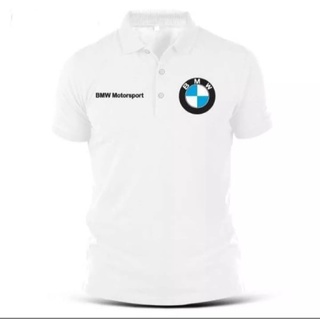 มาใหม่ เสื้อยืดโปโล แขนสั้น พิมพ์ลายโลโก้ BMW Motorsport Racing เหมาะกับการเล่นกีฬา