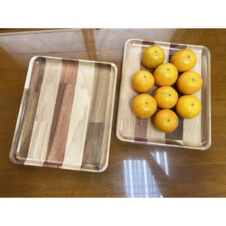 Wood Tray ถาดไม้สวย ลายไม่ซ้ำกัน ผลิตจากไม้ Merci/Acacia เคลือบใส