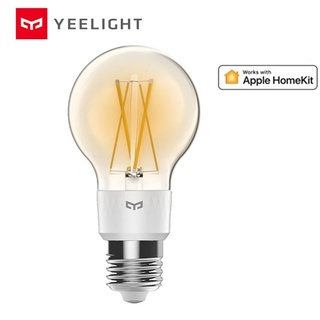 Yeelight หลอดไฟ LED E27 700 ลูเมนส์ 6W 100-240V ควบคุมผ่านแอป สําหรับ xiaomi mi homekit Alexa