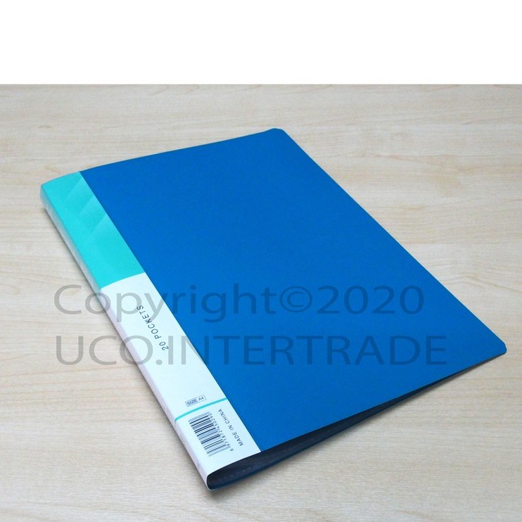 แฟ้มโชว์เอกสารปกแข็ง ทึบ A4 20 ซอง 5 สี แข็งแรง กันรอย ซองในใส่เอกสารได้ 3-5แผ่นต่อซอง ไม่ต้องกลัวยับ