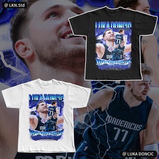 เสื้อยืดใหม่ 2022[Yootaaa] เสื้อยืดแขนสั้น ผ้าฝ้าย ทรงหลวม ลาย NBA Wonder Boy Luka Don`Iϟ ใส่สบาย แฟชั่นสไตล์ฮิปฮอป 2022