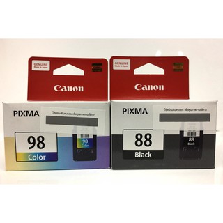 Canon Ink Cartridge PG-88 + CL-98 มีกล่องพร้อมติดสติ๊กเกอร์รับประกันของแท้