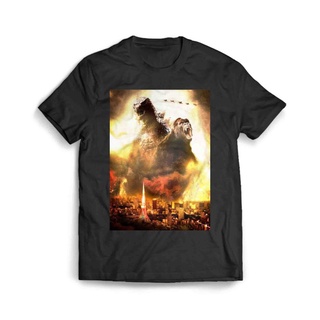 เสื้อผ้าผชเสื้อยืด พิมพ์ลาย Godzilla Vs Kong Squaring UpS-5XL