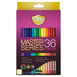 ✨ขายดี✨ มาสเตอร์อาร์ต ดินสอสี 36 สี รุ่นมาสเตอร์ซีรี่ย์ 1 กล่อง Master Art Master Series 36 Colours Coloured Pencils 1 B